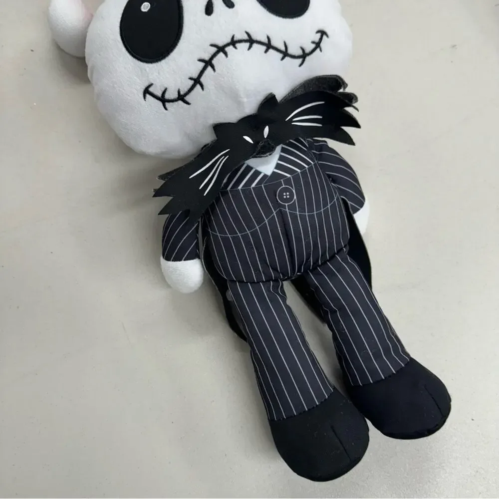 Disney Nightmare Before Christmas Jack Skeleton Santa Hat Plush Stuffed Toy